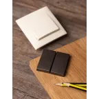 Валенсия лицевая панель выключателя 2-кл. 10А графит