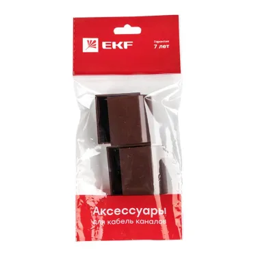 Заглушка (40х16) (4 шт) Plast под темное дерево