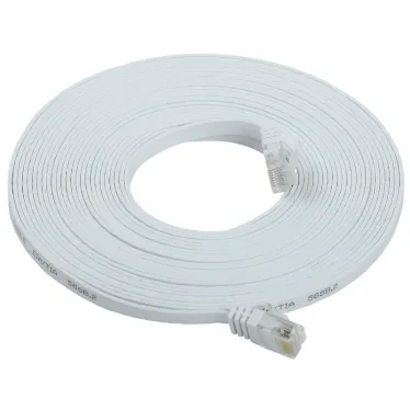 Патч-корд плоский категории 6 UTP 10м белый