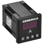 Амперметр цифровой щитовой однофазный 48х48мм LED GENERICA