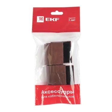 Заглушка (40х25) (4 шт) Plast под темное дерево