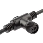 Коннектор ERAPS-C для гирлянд Т-образный IP65 каучук черный