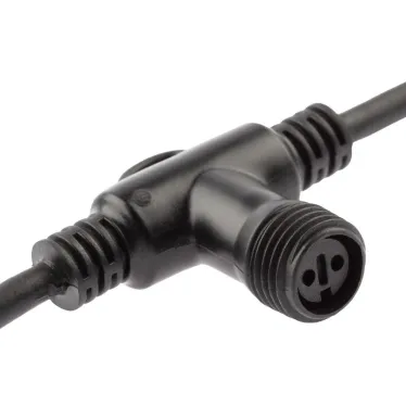 Коннектор ERAPS-C для гирлянд Т-образный IP65 каучук черный