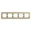 GLOSSA Рамка горизонтальная 5 постов титан