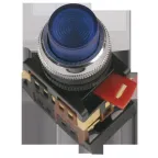 Кнопка ABLFP-22 синяя неон 1з+1р