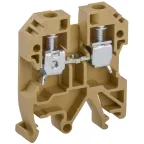 Клемма винтовая КВИ-6мм2 желтая