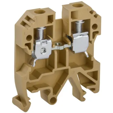 Клемма винтовая КВИ-6мм2 желтая