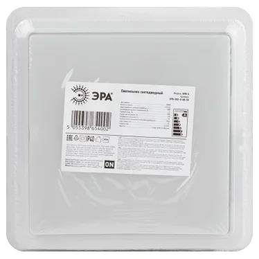 Светильник ЖКХ светодиодный SPB-302-0-4K-10 IP40 10Вт 800Лм 4000К квадрат накладной