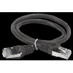Патч-корд категория 5е FTP 0.5м PVC черный