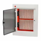 Щит мультимедийный встраиваемый с дверцей 36 модулей IP41 белый с монтажными платами