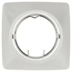 Светильник встраиваемый KL64A PS литой пов. MR16 12V/220V 50W перламутровое серебро (100/1200)