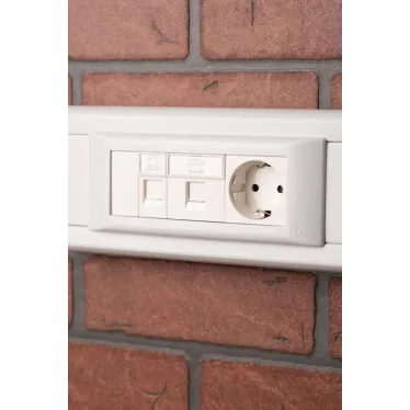 Розетка RJ45, категории 5e (ширина 1 модуль)