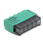 Клемма строительно-монтажная (СМК) на 5 проводника до 2.5 кв. мм. на токи до 24А (зеленая)