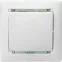 Выключатель одноклавишный, в рамку, белый