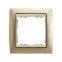 Рамка на 1 пост, S82, шампань матовая - шампань