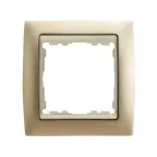 Рамка на 1 пост, S82, шампань матовая - шампань