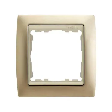 Рамка на 1 пост, S82, шампань матовая - шампань