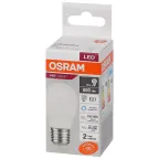 Лампа светодиодная LED 10 Вт E27 6500К 800Лм шарик 220 В (замена 75Вт) OSRAM