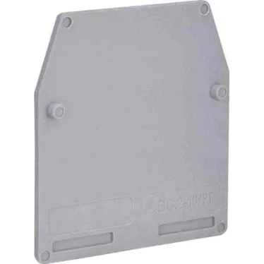 Пластина концевая (клемма 2.5-10мм.кв.) серая для CBС