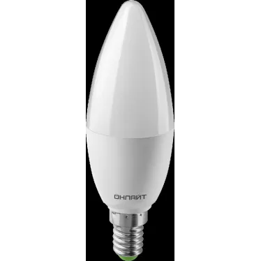 Лампа светодиодная 10вт OLL-C37-10-230-6.5K-E14-PROMO ОНЛАЙТ