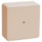 Коробка клеммная 75х75х20 слоновая кость IP20 КМ41212-02