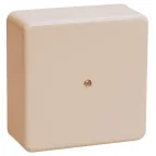 Коробка клеммная 75х75х20 слоновая кость IP20 КМ41212-02