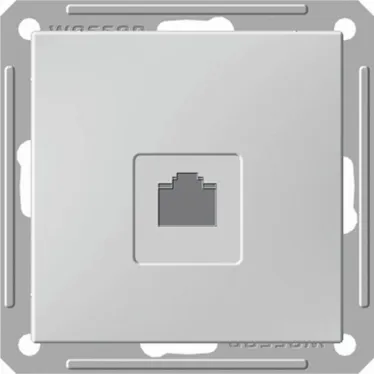 W59 Розетка телефонная скрытая в рамку бежевая