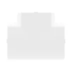 Угол плоский Т-образный 90х50 мм с разделителем IN-Liner FRONT