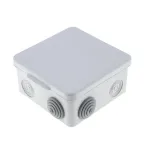 Коробка распределительная КМР-030-031 с крышкой (85х85х40) для прямого монтажа 8 мембр. вводов серая IP55 EKF