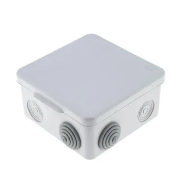 Коробка распределительная КМР-030-031 с крышкой (85х85х40) для прямого монтажа 8 мембр. вводов серая IP55 EKF