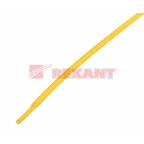 Термоусаживаемая трубка 1,0 0,5 мм, желтая, упаковка 50 шт. по 1 м, REXANT