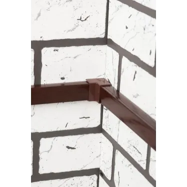 Угол внутренний (25х25) (4 шт) Plast под темное дерево