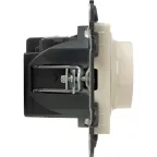 Valena LIFE Светорегулятор с поворотной ручкой универсальный 300Вт без нейтрали С лицевой панелью Слоновая кость