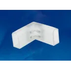 Соединитель контактный L-образный для светодиодных лент ULS-N21 NEON 220В, 8x16мм, 2 контакта. UTC-K-22/N21 CLEAR 010 POLYBAG Цвет прозрачный, 10 штук в пакете.