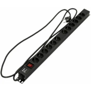 Блок розеток 12 розеток Schuko 16 A с выключателемкабель пит