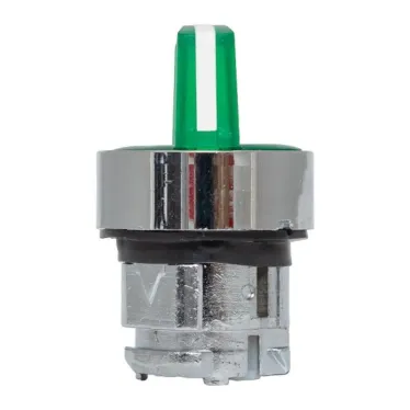 Механизм переключателя исполнительный ХB4 зеленый на 2 положения возвратный без фиксации с подсветкой с короткой ручкой PROxima