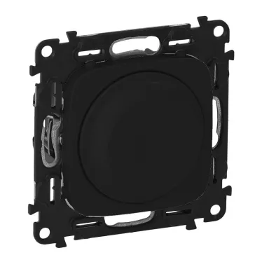 ETIKA Светорегулятор поворотный без нейтрали 300Вт антрацит