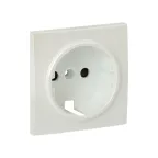 Валенсия лицевая панель розетки 1-местной с/з 16А жемчуг с защ. штор.