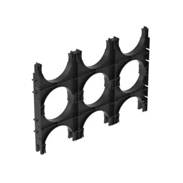 Держатель расстояния (кластер) для двустенных трубс фиксацией, д.110мм, тройной