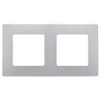 ETIKA Рамка 2 поста алюминий