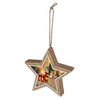 Новогодний декоративный светильник Звездочка, 15*15 см, 4 LED, 2*ААА ENGDS-4L