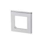 Рамка Levit 1 пост белый / дымчатый чёрный