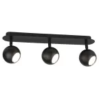 Светильник настенно-потолочный спот OL36-3 BK MR16 GU10 IP20 черный