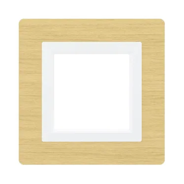 Рамка из натурального дерева, ''Avanti'', беленый дуб, 2 модуля