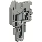 Разъем типа гнездо пружинный зажим на 1 контакт для клемм типа HVPC серый 2.5 кв.мм