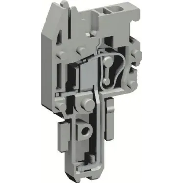 Разъем типа гнездо пружинный зажим на 1 контакт для клемм типа HVPC серый 2.5 кв.мм