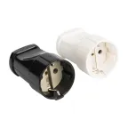 Штепсельное гнездо с заземлением белое 16А 250В