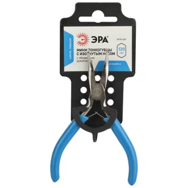 Тонкогубцы 120 мм мини с изогнутым носом обливные рукоятки