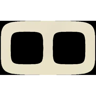 Valena ALLURE Рамка 2 поста слоновая кость универсальная