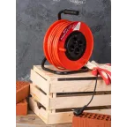 Удлинитель на катушке Атлант 2.0 4 гнезда 50м с заземлением ПВС 3x1.0 10А/2.2кВт PROxima